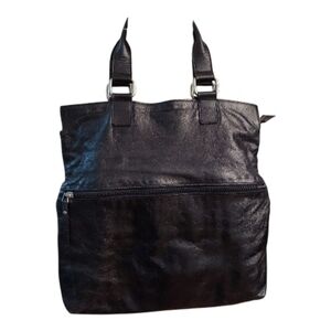 GARNET HILL Leather Fold Over Arm/Crossbody Bag